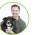 Tommy DeSanto with Sprout (dog)