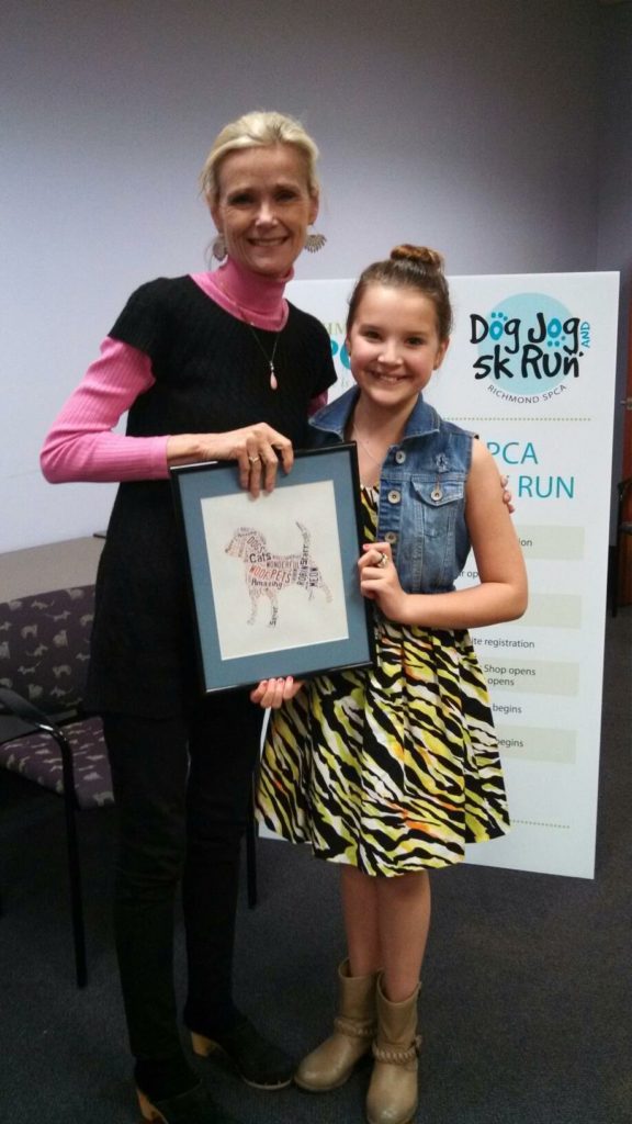 Robin Starr and Emily Kinsey in the Richmond SPCA's auditorium
